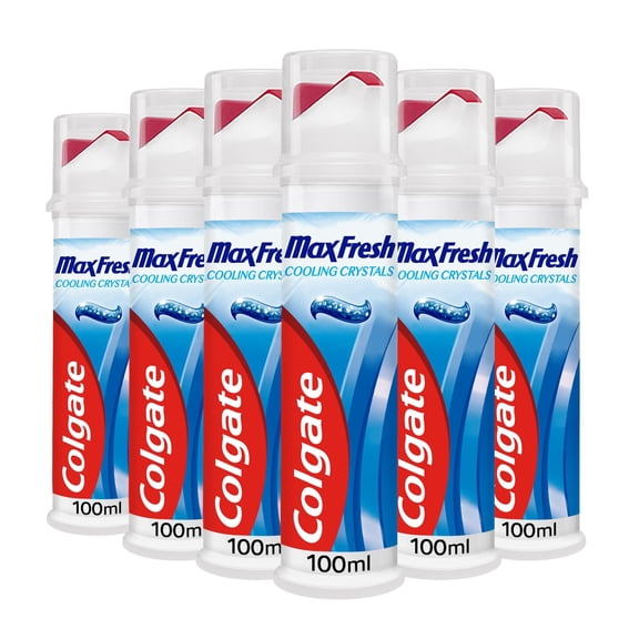 Colgate Max Fresh Toothpaste with Cooling Crystals, 100ml (Pack of 6)
