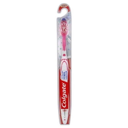 Colgate Max White Full Head Whitening Toothbrush, Soft (Pack of 2)