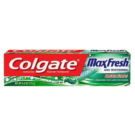 Colgate MaxFresh Toothpaste with Mini Breath Strips Clean Mint