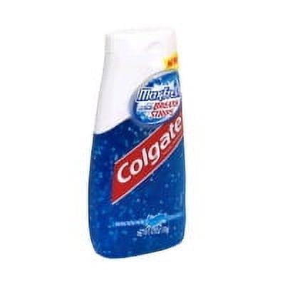 Colgate Maxfresh Fluoride Toothpaste With Mini Breath Strips Whitening Cool Mint, 4.6 Oz, 6 Pack
