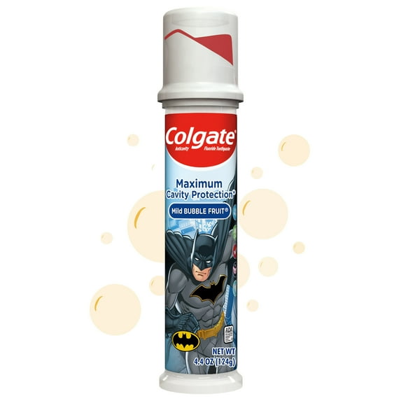 Colgate Maximum Cavity Protection Kids Toothpaste Pump, Batman™, 4.4 ounces