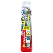 Colgate Kids Toothbrush with Suction Cup, Extra Soft - Minions 2 Count