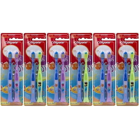 Colgate Ocean Explorer Extra Soft Kids Toothbrush, 2 Count Pack of 6 Total 12 Toothbrushes