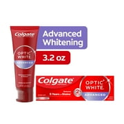 Colgate Optic White Advanced Hydrogen Peroxide Whitening Toothpaste, 3.2 oz Tube