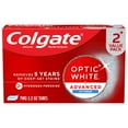 thumbnail image 1 of Colgate Optic White Advanced Icy Fresh Toothpaste with 2% Hydrogen Peroxide, Mint, 2 Pack, 3.2 OZ, 1 of 18