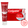 thumbnail image 1 of Colgate Optic White Advanced Sparkling White Toothpaste with 2% Hydrogen Peroxide, Mint, 2 Pack, 4.5 oz, 1 of 16