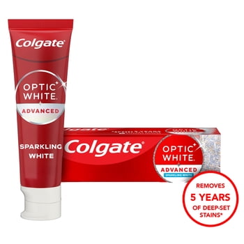 Colgate Optic White Advanced Sparkling White Toothpaste with 2% Hydrogen Peroxide, Mint, 4.5 OZ
