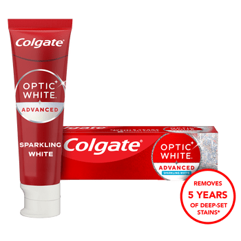 Colgate Optic White Advanced Sparkling White Toothpaste with 2% Hydrogen Peroxide, Mint, 4.5 oz
