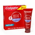 thumbnail image 1 of Colgate Optic White Advanced Teeth Whitening Whitening Toothpaste, Icy Fresh, 3.2 oz, 3 Pack, 1 of 16