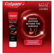 Colgate Optic White Coffee & Wine Lovers Whitening Toothpaste, 4.6 Oz (4 Pack)