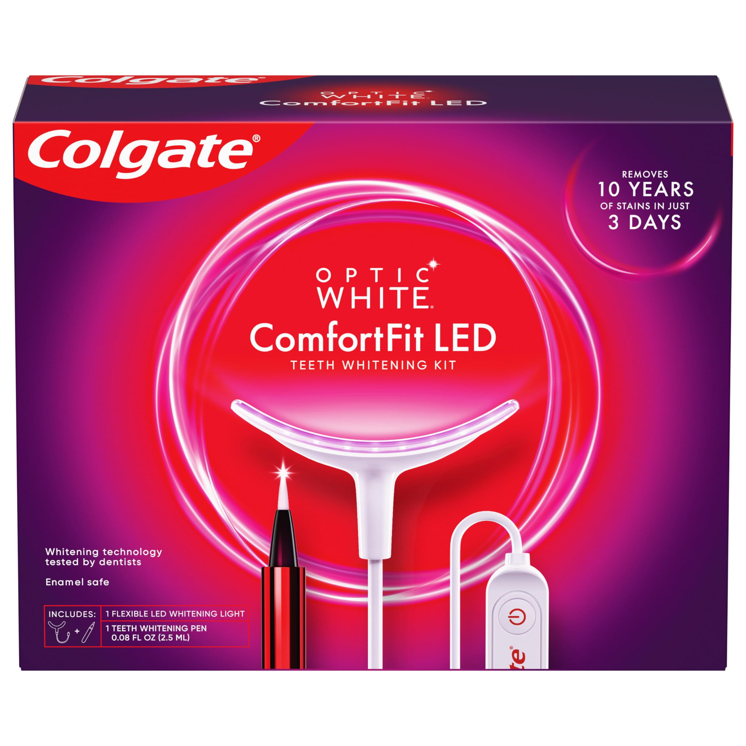 2X - Colgate Optic White Express Teeth Whitening Pen - 0.08