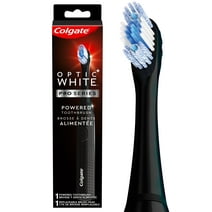 Colgate Optic White Pro Series Sonic Battery Powered Toothbrush, Black, Adult, Full Head