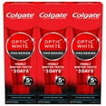 thumbnail image 1 of Colgate Optic White Pro Series Stain Prevention Hydrogen Peroxide Toothpaste, 3 Pack, 3.0 oz, 1 of 12