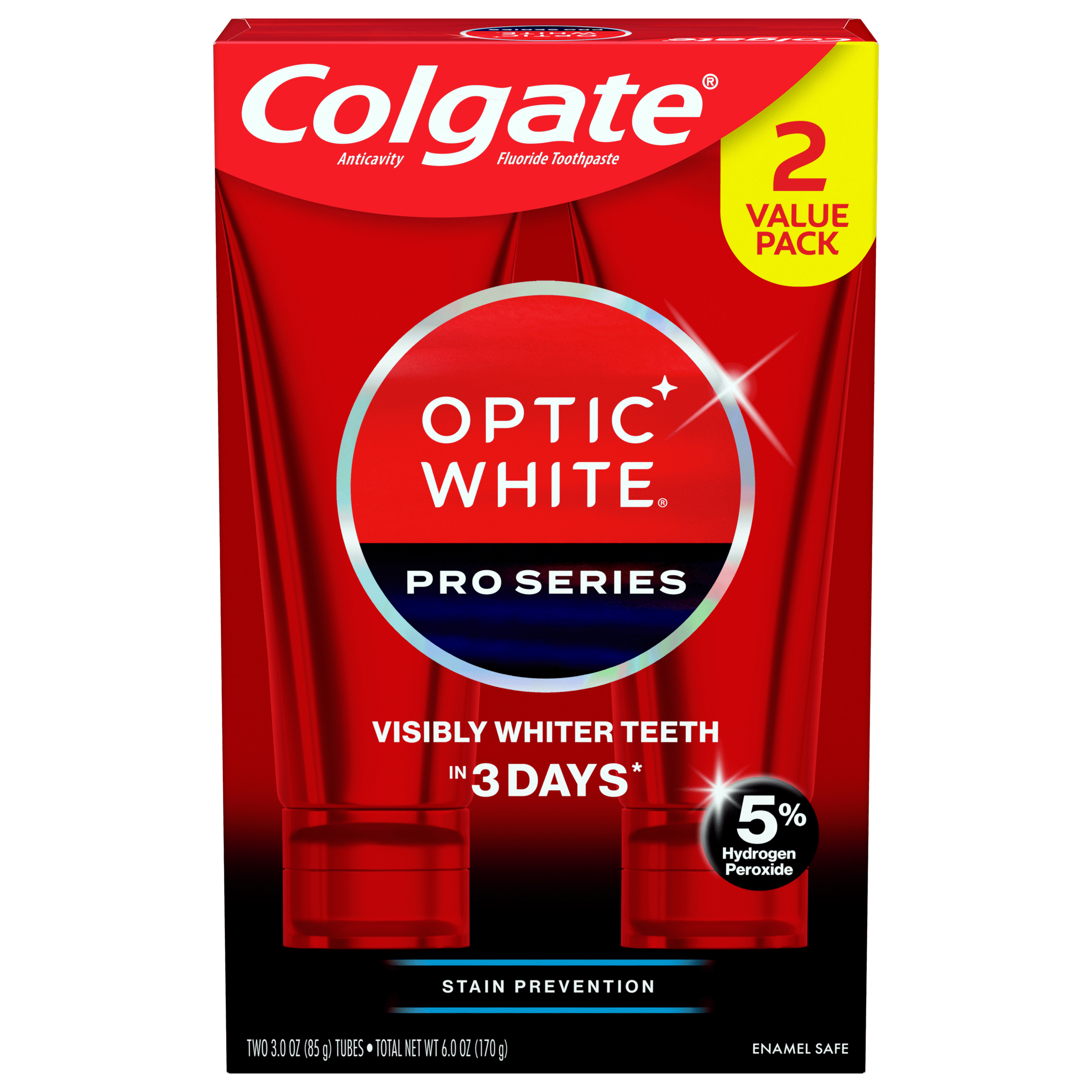 Colgate Optic White Pro Series Whitening Toothpaste with 5 Hydrogen