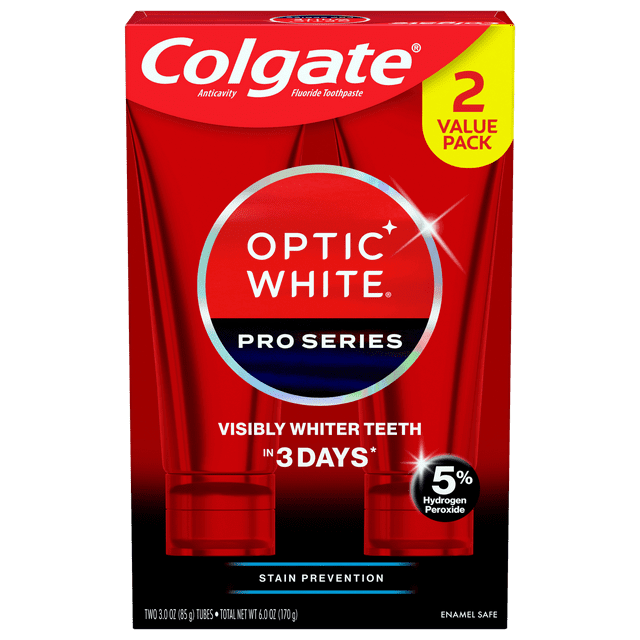 Colgate Optic White Pro Series Whitening Toothpaste with 5 Hydrogen