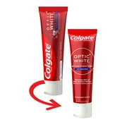 Colgate Optic White Stain Fighter Toothpaste with Baking Soda, Clean Mint Paste, 6.0 oz