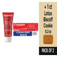 thumbnail image 1 of Colgate Optic White Stain Fighter Toothpaste with Baking Soda in Clean Mint Paste 4.2 oz - Pack of 2 & Lotus Biscoff Cookie - 0.2 Oz - 1 ct, 1 of 5