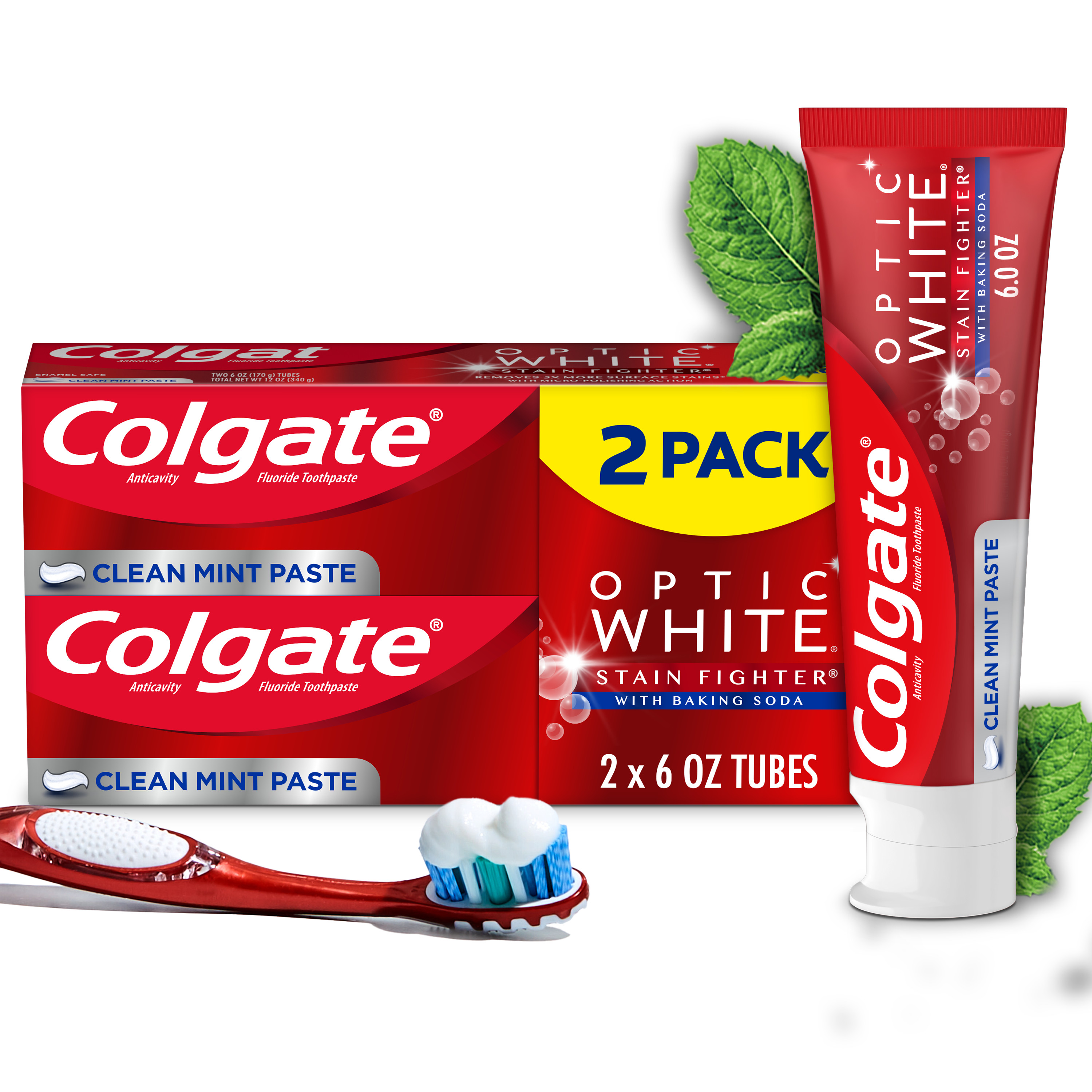 Crest 3D White Whitening Toothpaste, Radiant Mint, 4.1 oz, 3 Pack ...