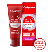 Colgate Optic White Pro Series Enamel Renewal Toothpaste with Teeth Whitening, Mint, 3.0 OZ