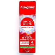 Colgate Optic White Pro Series Vibrant Clean Toothpaste with Teeth Whitening, Mint, 3.0 OZ