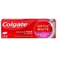 thumbnail image 1 of Colgate Optic White Sensitivity Relief Teeth Whitening Toothpaste, with Fluoride, Mint, 3.8 oz, 1 of 13