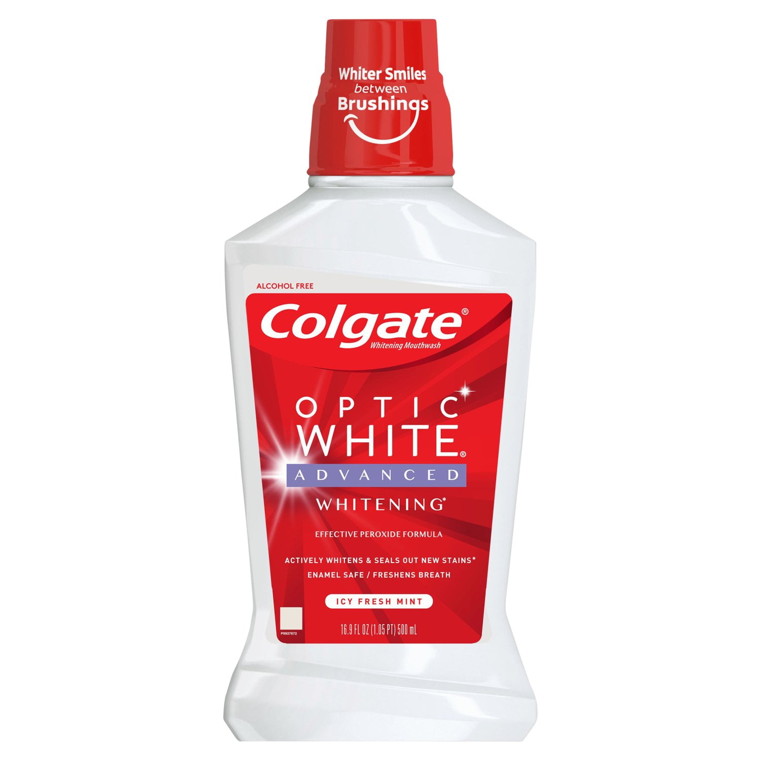 Colgate Optic White Whitening Rinse Multi-Care High Impact White Icy Fresh Mint - 16 Fl. Oz.