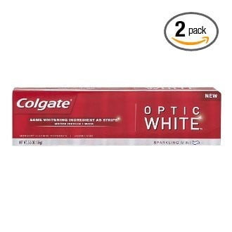 Colgate Optic White Whitening Toothpaste, Sparkling Mint - 0.85 oz