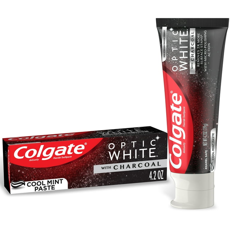 Colgate Max White Charcoal Toothpaste 75ml Teeth Whitening Toothpaste  Clinically Proven Formula Removes Up to 100