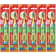 thumbnail image 1 of Colgate Peppa Pig Kids Manual Toothbrush with Suction Cup for Little Children Ages 2+, Extra Soft - Pack of 6 (color may vary), 1 of 3