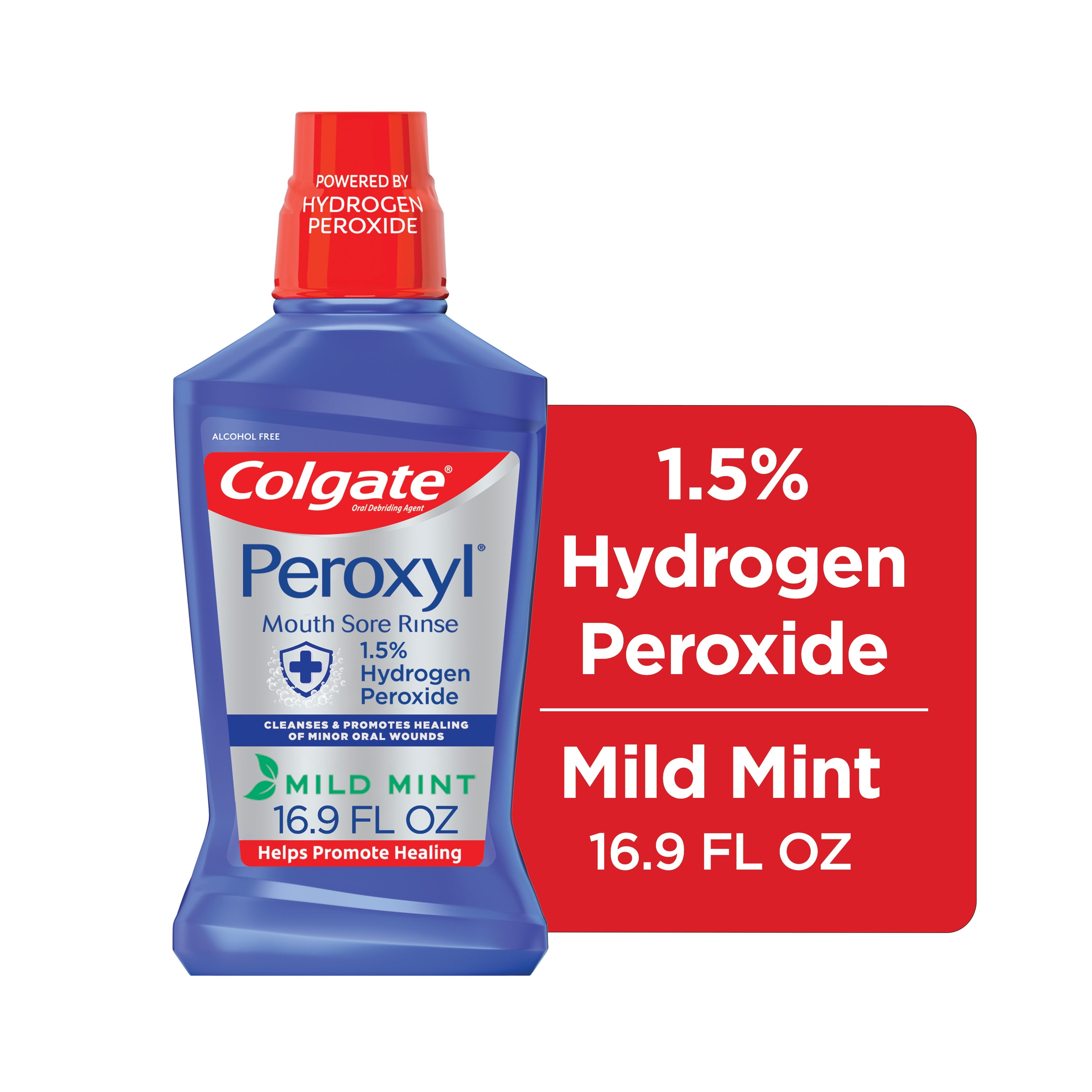 Liquid mucofreshhp hydrogen peroxide mouthwash 100ml at 180piece in clearance