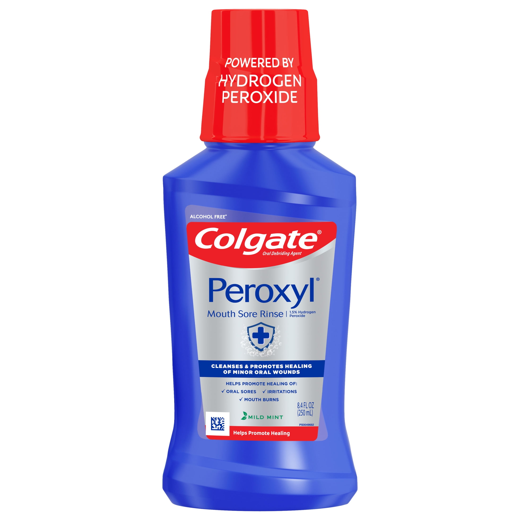 Colgate Peroxyl Mouth Sore Rinse, Mild Mint, 8.45 fl. oz, Adult