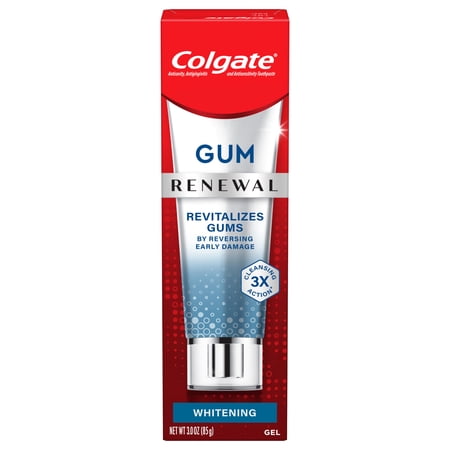 Colgate Renewal Gum Protection Whitening Toothpaste Gel, Mint, 3 OZ Tube