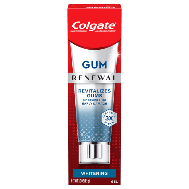Colgate Renewal Gum Protection Whitening Toothpaste Gel, Mint, 3 oz