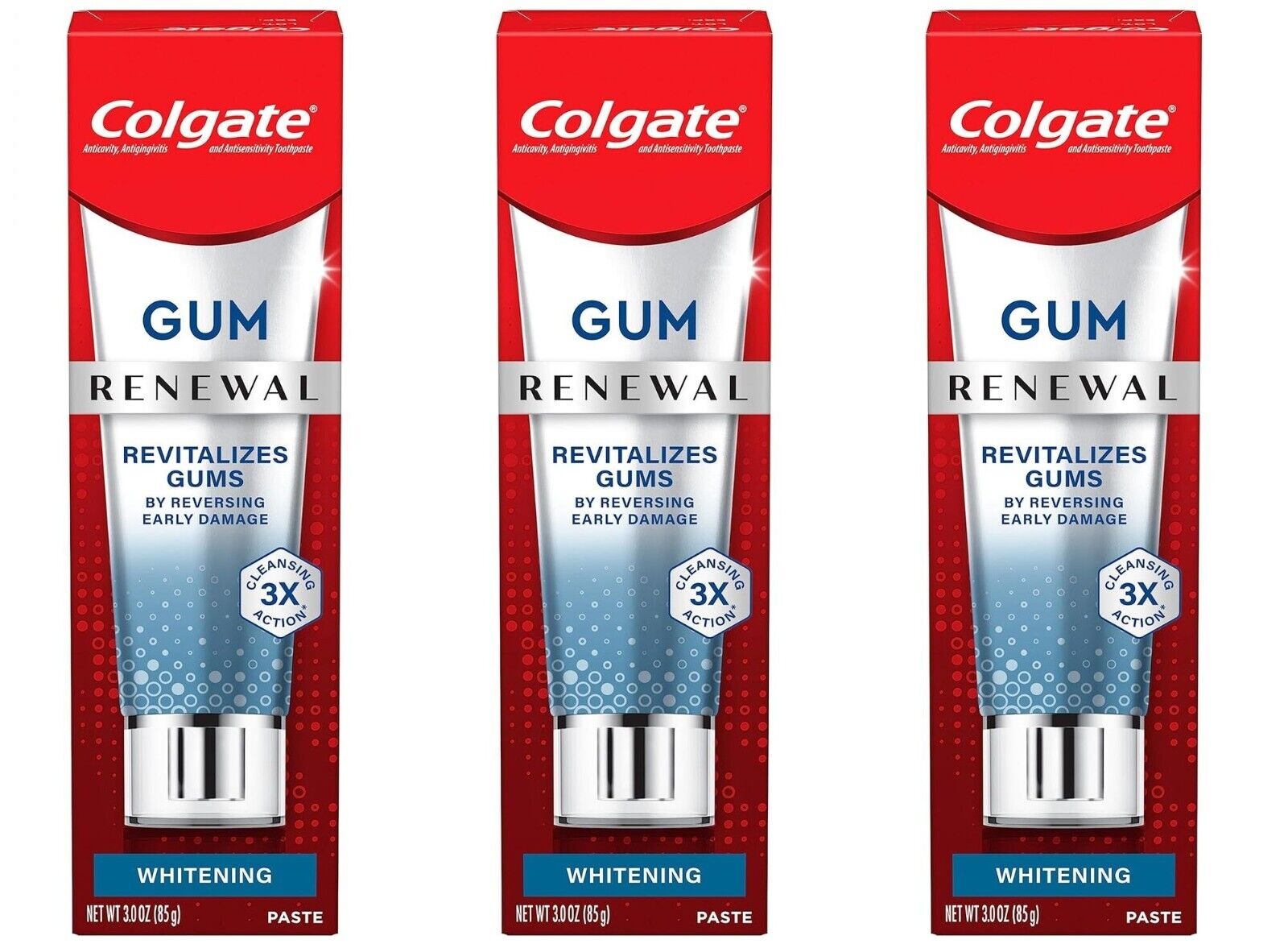 Colgate Renewal Revitalizes Gums Whitening Restoration Cool Mint Gel