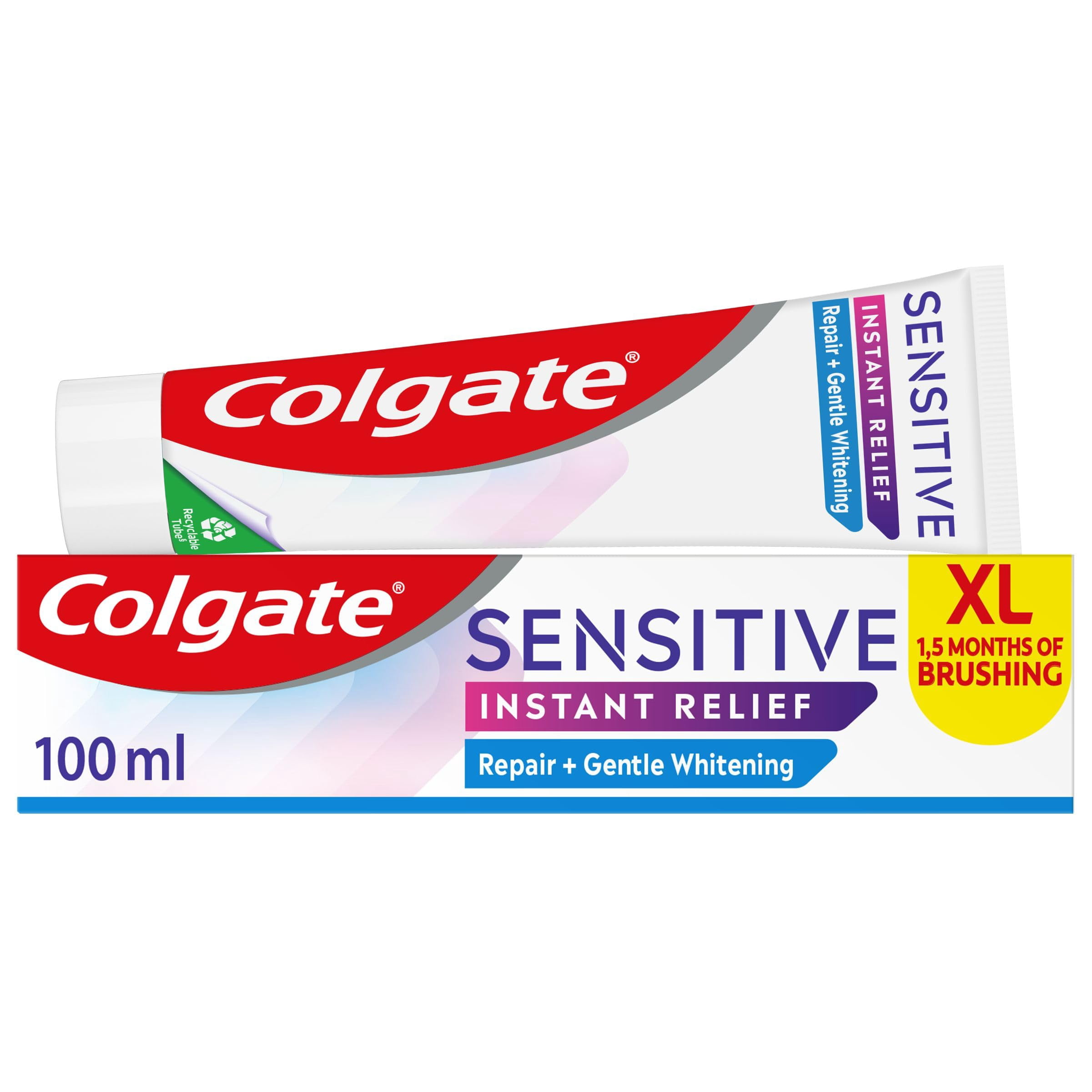 Colgate Sensitive Instant Relief Repair + Gentle Whitening Toothpaste ...