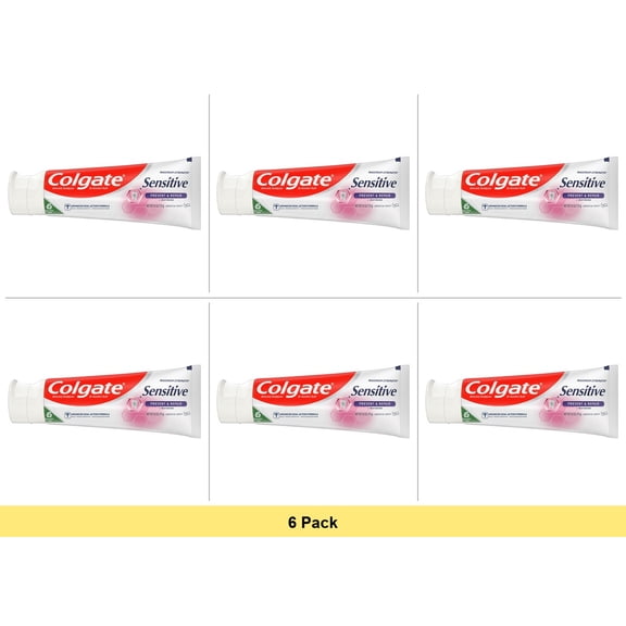 Colgate Sensitive Prevent & Repair Toothpaste With Whitening, 6 oz - 6 Pack