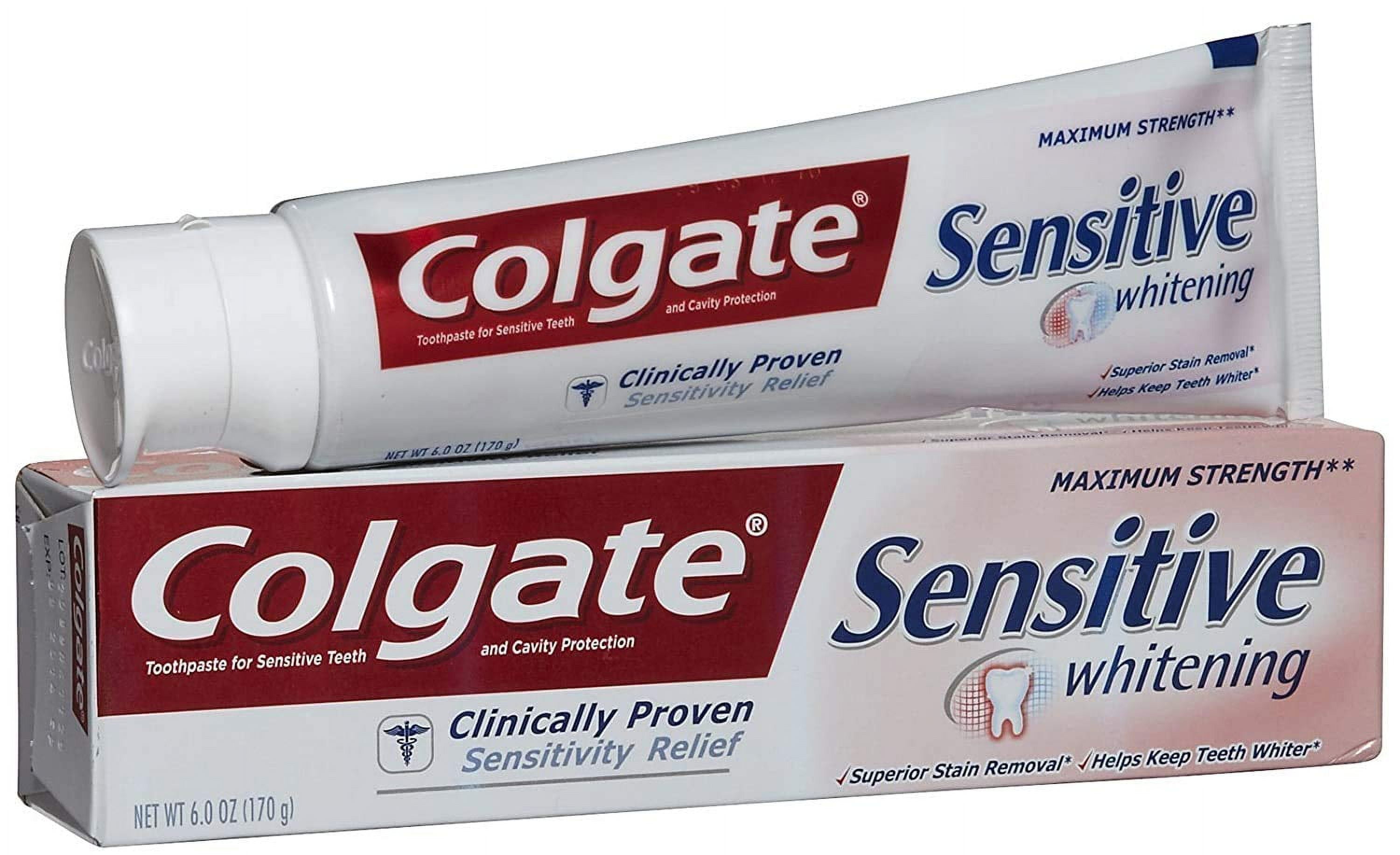 Colgate Sensitive Whitening Toothpaste 6 oz (Pack of 14)