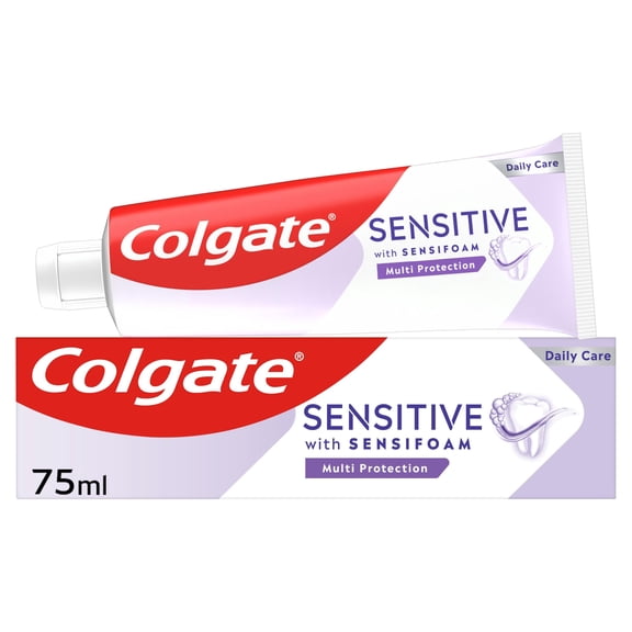 Colgate Sensitive with Sensifoam Multi Protection Toothpaste 75ml - Fluoride Toothpaste - Cavity Protection