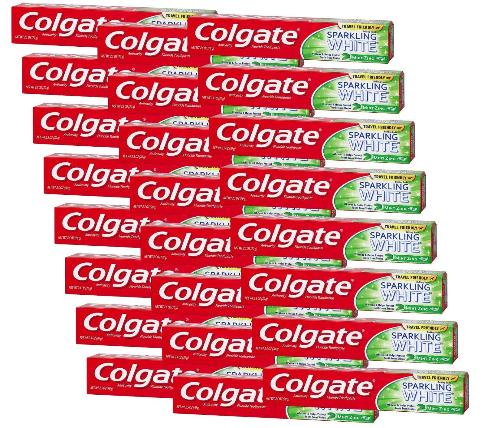 Colgate Sparkling White Gel Toothpaste, Anticavity Mint Zing, 2.5 Oz