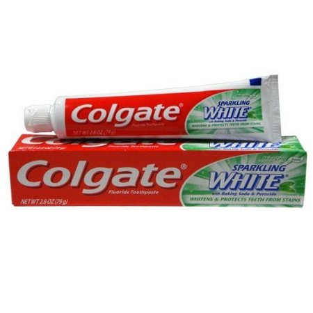 Colgate Sparkling White Mint Zing Gel Toothpaste, 2.5 / 2.8 Ounce oz (2 packs)
