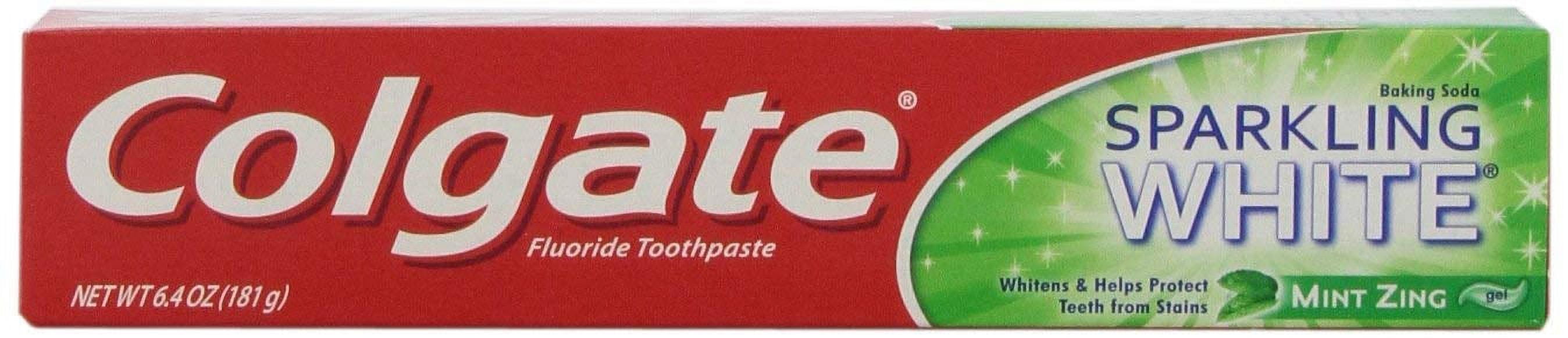 Colgate Sparkling White Whitening Toothpaste Mint Zing - 6oz (Pack of 10)