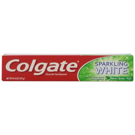 Colgate Sparkling White Whitening Toothpaste Mint Zing - 6oz (Pack of 3)