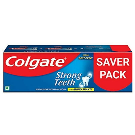 Colgate Strong Teeth Saver Pack Toothpaste (200+100) 300G With Toothbrush