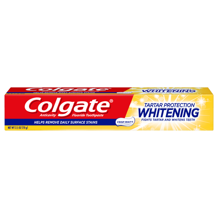 Colgate Tartar Protection Whitening Toothpaste, Crisp Mint, 2.5 Oz