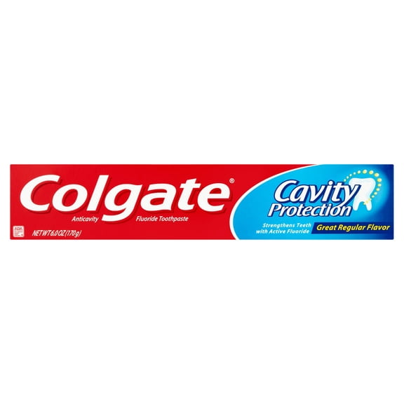 Colgate Toothpaste Anticavity Fluoride Cavity Protection Great Regular Flavor - 6 Oz