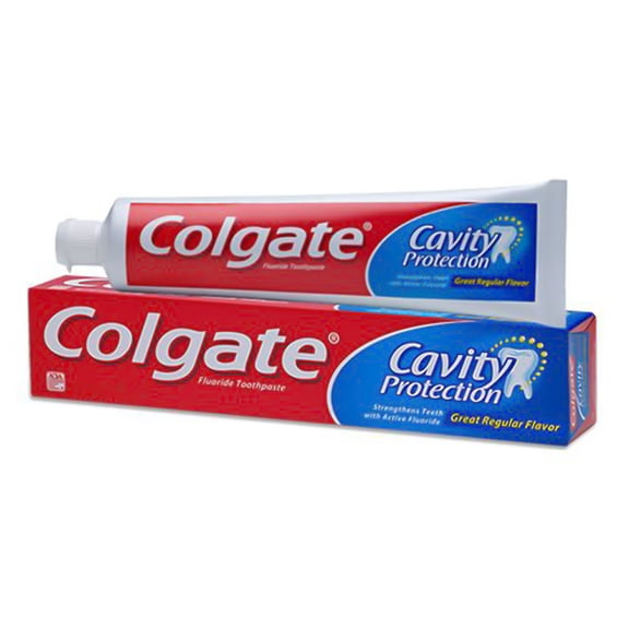(24 pack) Colgate Cavity Protection Toothpaste with Fluoride, Minty Great Flavor, 2.5 oz Tube