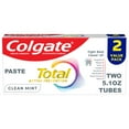 thumbnail image 1 of Colgate Total Active Prevention Clean Mint Toothpaste, 2 Pack, 5.1 oz, 1 of 16