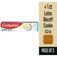 thumbnail image 1 of Colgate Total Active Prevention Fresh Mint Toothpaste 5.1 oz - Pack of 2 & Lotus Biscoff Cookie - 0.2 Oz - 1 ct, 1 of 5