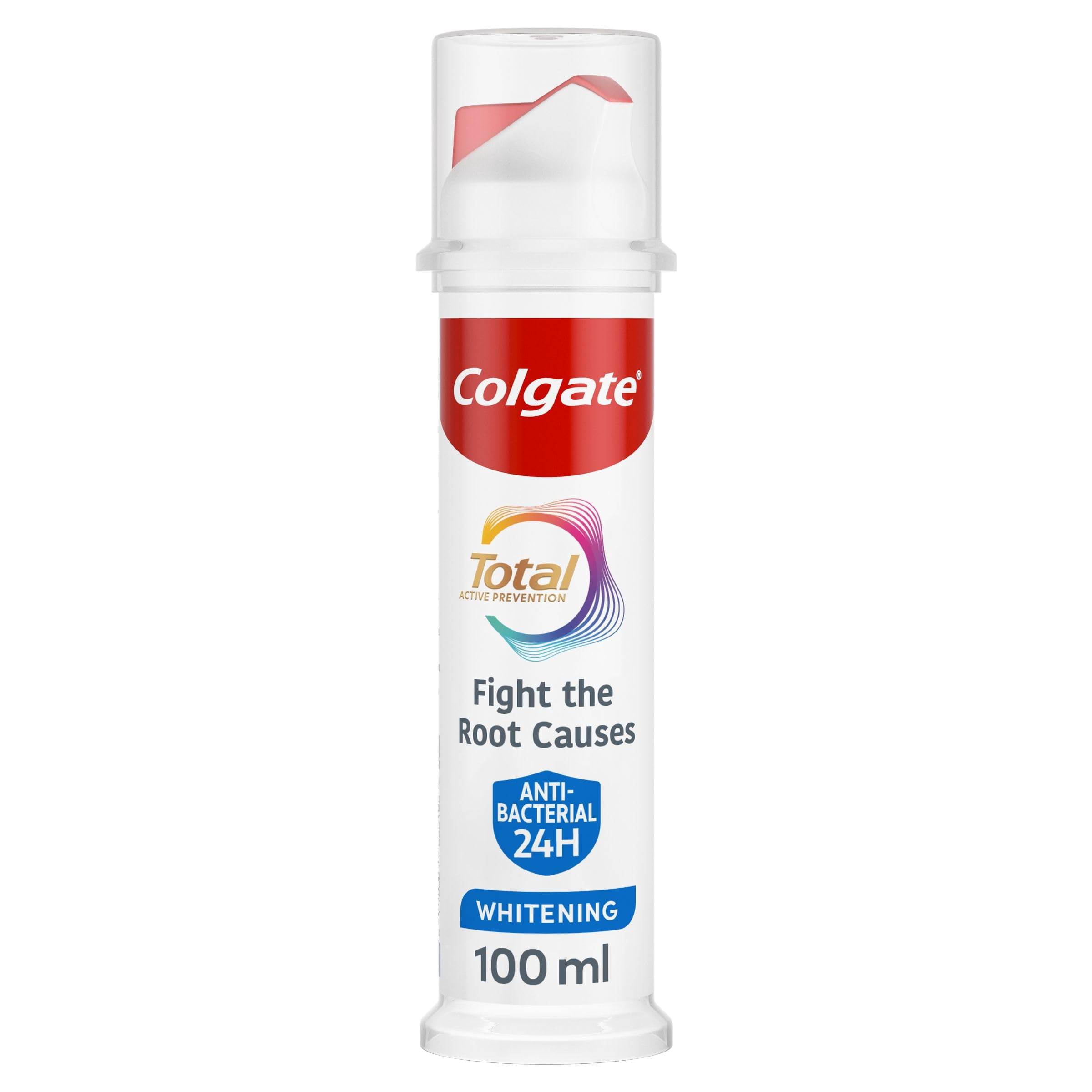 Colgate Total Active Prevention Teeth Whitening Toothpaste 100ml Pump ...