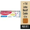 thumbnail image 1 of Colgate Total Active Prevention Whitening Toothpaste in Mint 3.3 oz - Pack of 2 & Lotus Biscoff Cookie - 0.2 Oz - 1 ct, 1 of 5